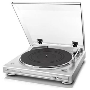 Denon – DP 29F – Mini Turntable – Fully Automatic Turntable System – Silver