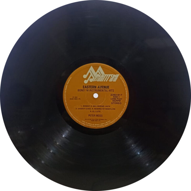 Boney M Instrumental Hits - Eastern Avenue - 2393 817 - (Condition 75-80%) - Cover Reprinted - Instrumental LP Vinyl Record