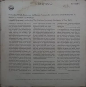 Francesca Da Rimini & Hamlet - SDBR 3011 - (90-95%) - English LP Vinyl