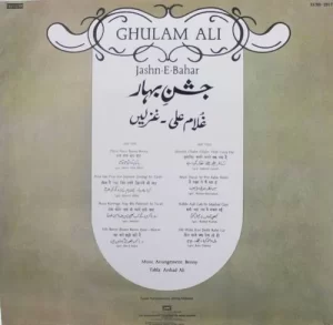 Ghulam Ali – Jashn-E-Bahar - ECSD 2917