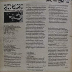 Galway plays Mayer-Sri Krishna - RL 25389-Devotional LP Vinyl Record-1