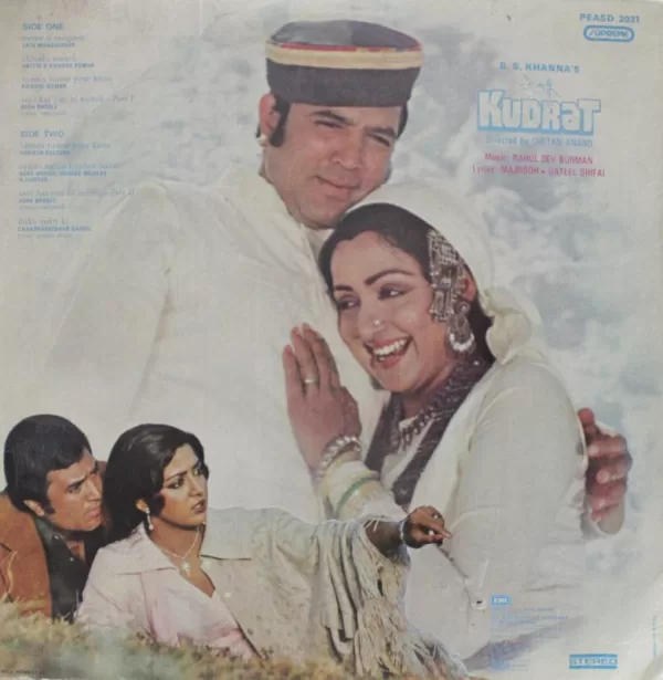 Kudrat - PEASD 2031 - (85-90%) - CR - Bollywood Rare LP Vinyl