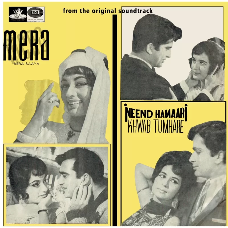 Mera Saaya & Neend Hamari Khwab Tumhare - 3AEX 5092 - (90-95%) - Angle First Pressing - CR - Bollywood LP Vinyl