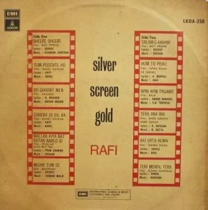 Mohd. Rafi – Silver Screen Gold - LKDA 250