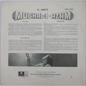 Mughal E Azam - 3AEX 5003 - Bollywood LP Vinyl Record