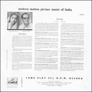 Lata Mangeshkar & Hemant Kumar – Modern Motion Picture Music Of India - CLPC 24