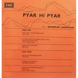 Pyar Hi Pyar - LKDA 258 - (Condition 80-85%) - Bollywood Rare LP Vinyl Record