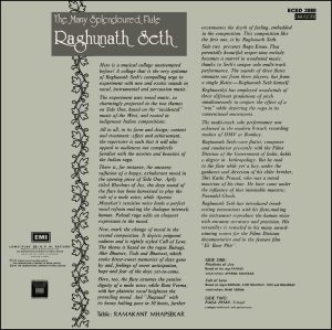 Raghunath Seth - The Many Splendoured Flute - ECSD 2880-1