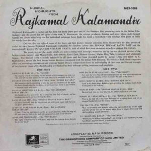 Rajkamal Kalamandir Musical Highlights - 3AEX 5006
