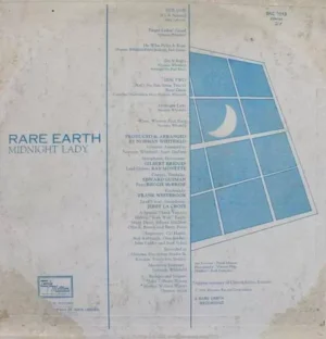 Rare Earth - Midnight Lady - SRE 3013 - (80-85%) - English LP Vinyl