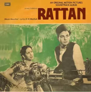 Rattan - ECLP 5511 - (Condition 85-90%) - Cover Reprinted - Bollywood Vinyl LP Record