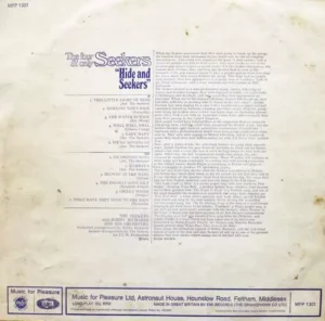 Seekers The Four & Only Hide And Seekers - MFP 1301 - (85-90%) - English LP Vinyl