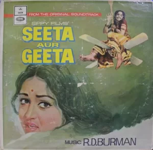 Seeta Aur Geeta - MOCE 4165 - (75-80%) - Odeon First Perssing - Bollywood Rare Vinyl - LP Record