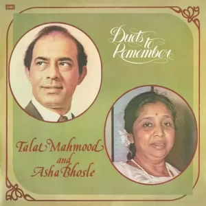 Talat Mahmood And Asha Bhosle – Duets To Remember - ECLP 5974 -(Condition - 85-90%) - Cover Reprinted - Film Hits LP Vinyl Record