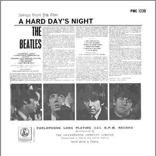 The Beatles - A Hard Days Night - PMC 1230 - (Condition 85-90%) - Cover  Colour Photostate - LP Record - New Gramophone House