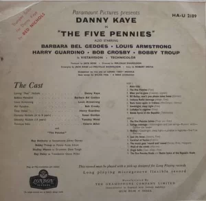 Danny Kaye - The Five Pennies - HAU 2189 - English LP Vinyl Record - 1