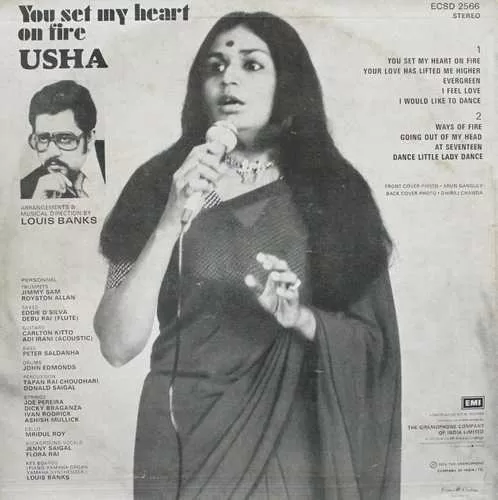 Usha - You Set My Heart On Fire - ECSD 2566 - (Condition 85-90