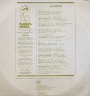 Yaadon Ki Manzil - Down Memory Lane - Vol.3 - BMLP 2018 - Film Hits LP Vinyl Record