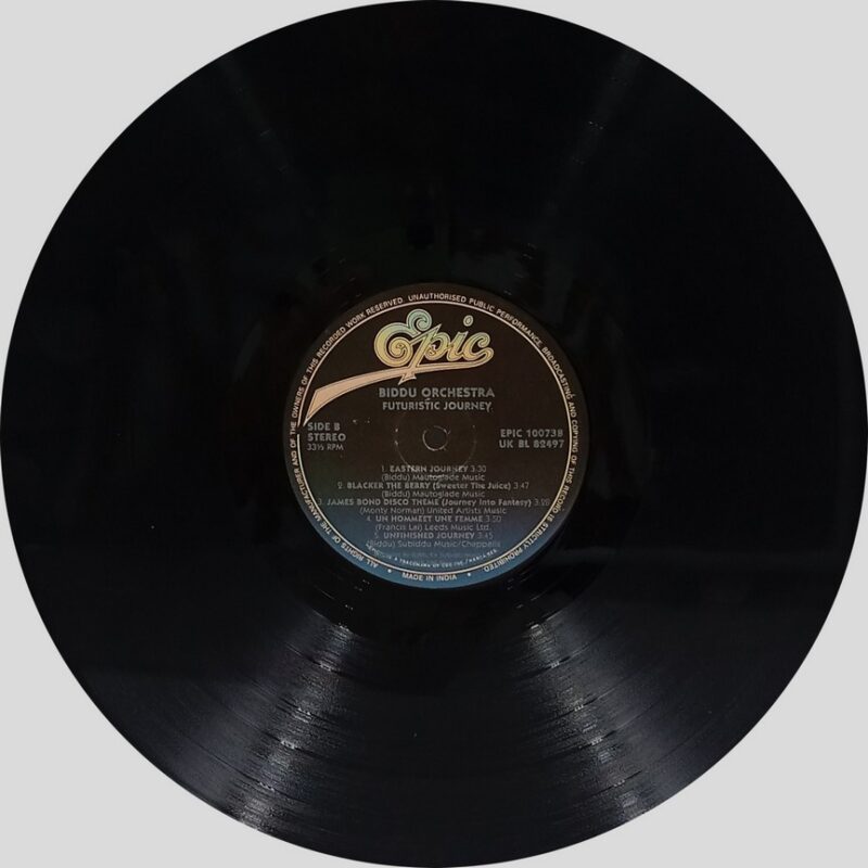 Biddu Orchestra Futuristic Journey - EPIC 10073 - (85-90%) - CR - English LP Vinyl