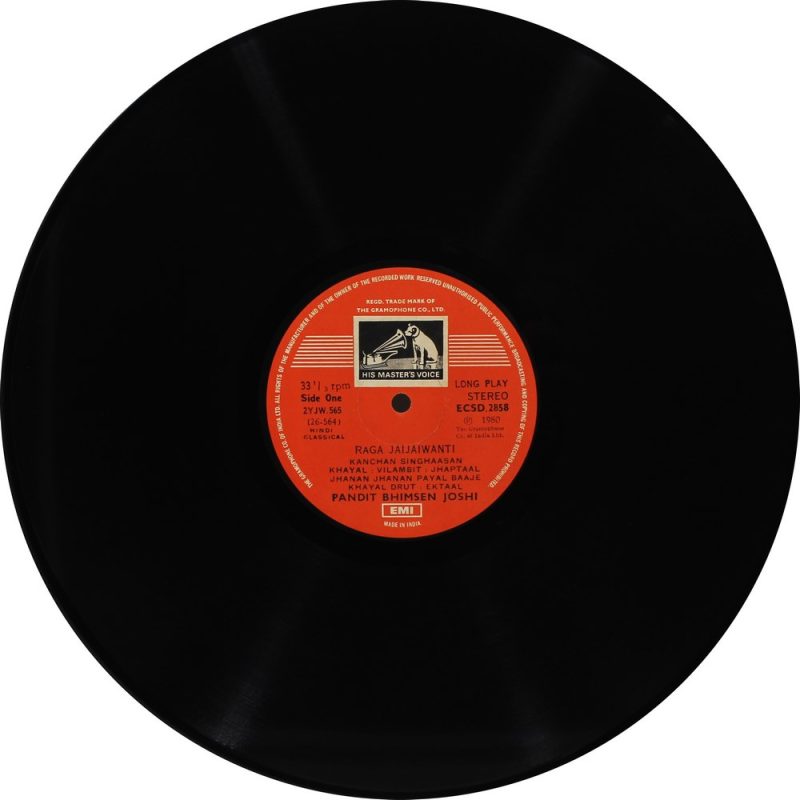 Bhimsen Joshi - ECSD 2858 - (85-90%) - Indian Classical Vocal LP Vinyl-2