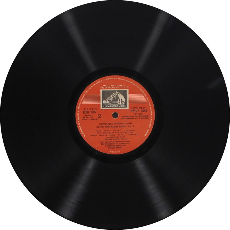 Amir Khan - PMLP 3059 (90-95%) -Indian Classical Vocal LP Vinyl Record-2