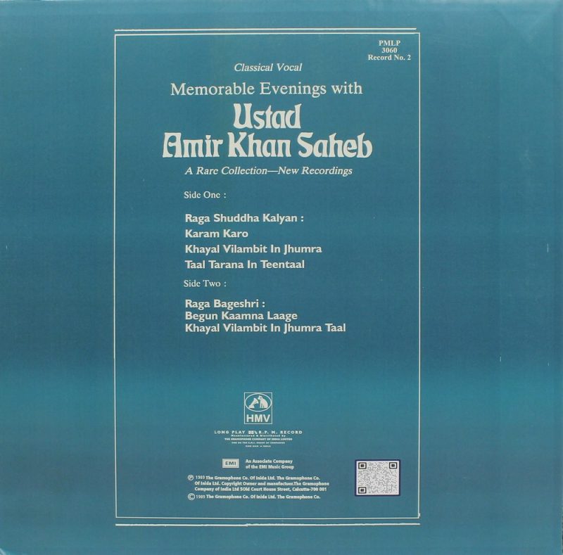 Amir Khan - PMLP 3059 (90-95%) -Indian Classical Vocal LP Vinyl Record-4