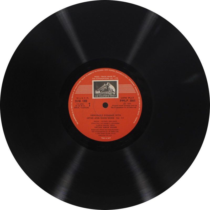 Amir Khan - PMLP 3059 (90-95%) -Indian Classical Vocal LP Vinyl Record-9
