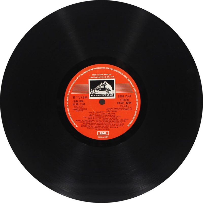 Sawan Bhadon - ECSD 3044 - (90-95%) - CR Private Songs LP Vinyl Record-2