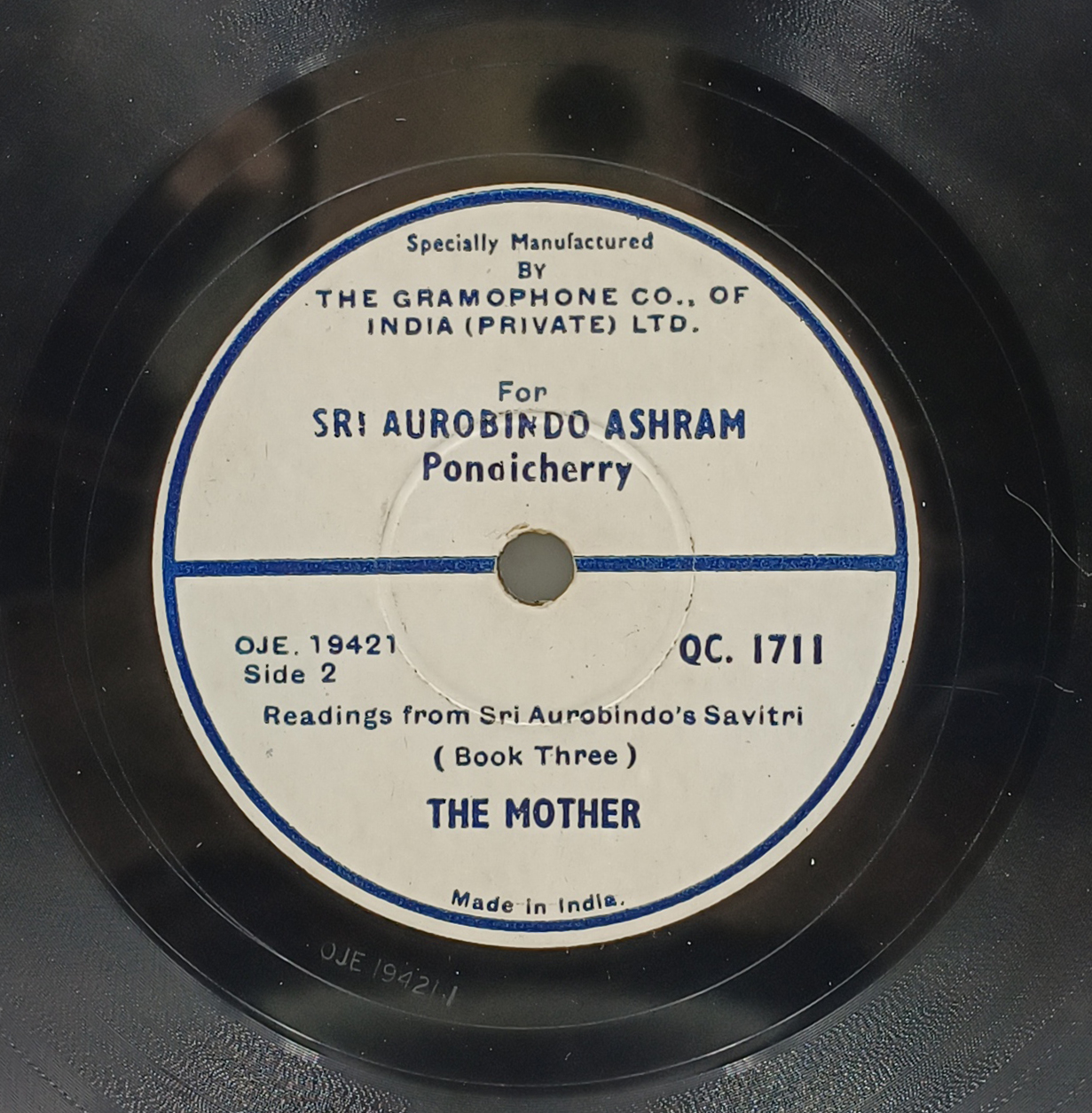 The Mother - QC. 1711 - 78RPM Private Song The Mother - QC. 1711 - 78RPM Private Song