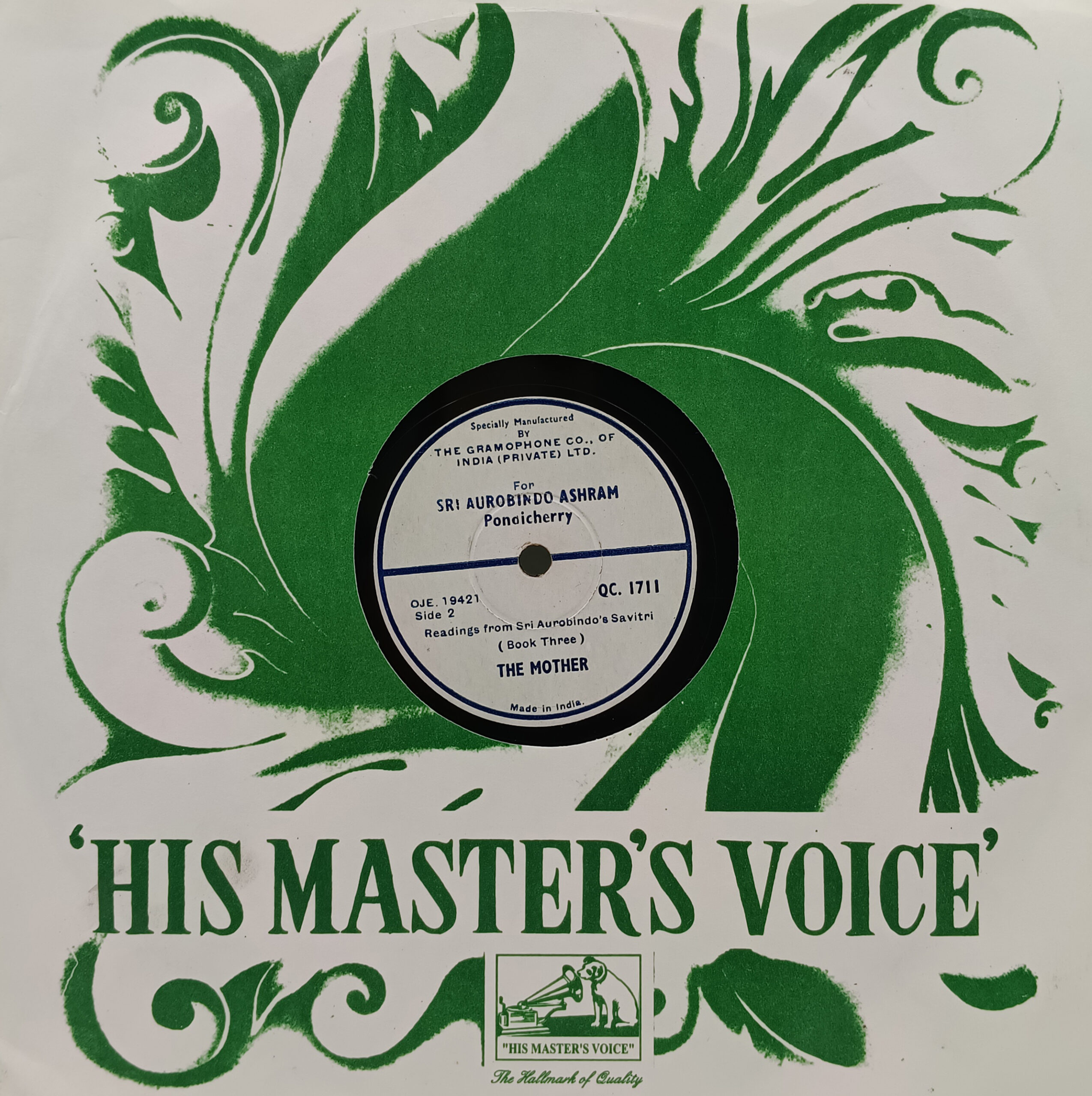 The Mother - QC. 1711 - 78RPM Private Song The Mother - QC. 1711 - 78RPM Private Song