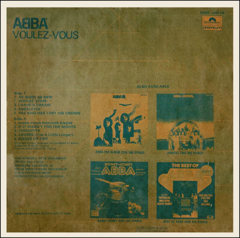 Abba - Voulez-Vous - 2344 136 - (85-90%) - CR - English LP Vinyl