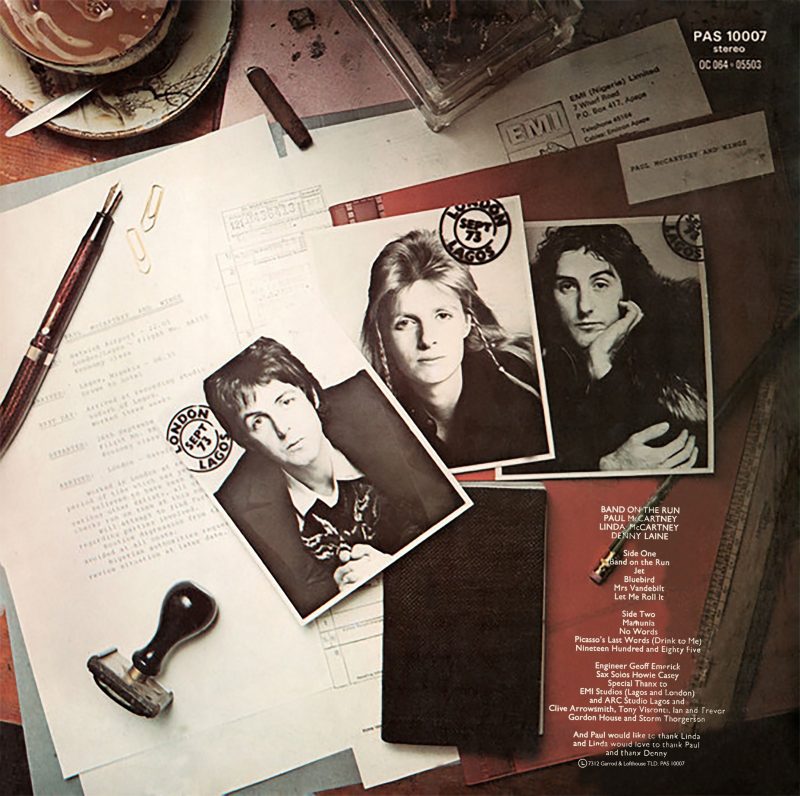 Paul McCartney & Wings - Band On The Run - PAS 10007