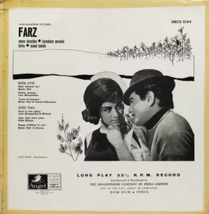 Farz - 3AECX 5164 - Angel First Pressing - Bollywood Rare LP Vinyl Record