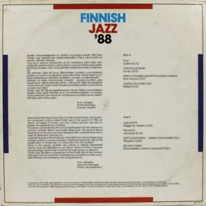 Finnish Jazz ´88 - FJLP 902 - (90-95%) - English LP Vinyl