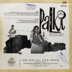 Palki - 3AEX 5107 - (Condition 90-95%) - Angel First Pressing - Bollywood Rare LP Vinyl Record