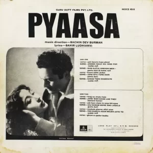 Pyaasa - MOCE 4010 - (Condition 85-90%) - Odeon First Pressing – Bollywood Rare LP Vinyl Record