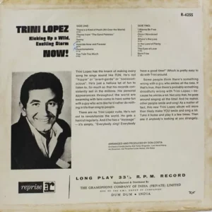Trini Lopez - Now! - R 6255 - (90-95%) - English LP Vinyl