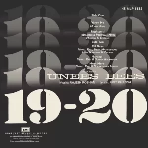 Unees Bees - 45 NLP 1135 - (Condition 75-80%) - Cover Reprinted - Bollywood LP Vinyl Record