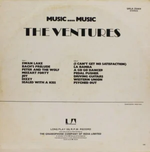 The Ventures - Music Music - UALA 25069 - (85-90%) - English Instrumental LP Vinyl