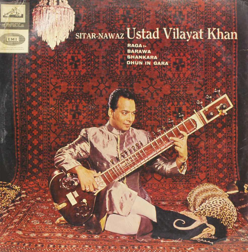 Vilayat Khan - EALP 1298-Indian Classical Instrumental LP Vinyl Record