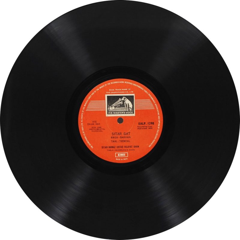 Vilayat Khan - EALP 1298-Indian Classical Instrumental LP Vinyl Record-3