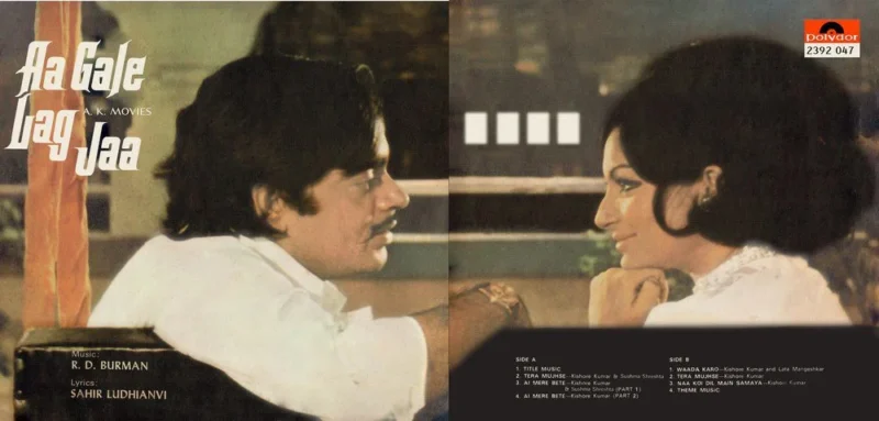 Aa Gale Lag Jaa ‎– 2392 047 - (Condition 90-95%) - Cover Book Fold - Cover Reprinted - LP Record