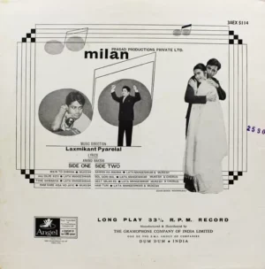 Milan - 3AEX 5114 - Angel First Pressing - Bollywood Rare LP Vinyl Record