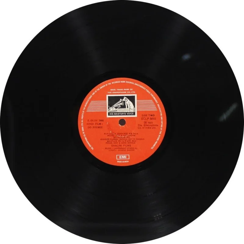 Do Premee - ECLP 5668 - (85-90%) - Cover Book Fold - Cover Reprinted - Bollywood LP Vinyl
