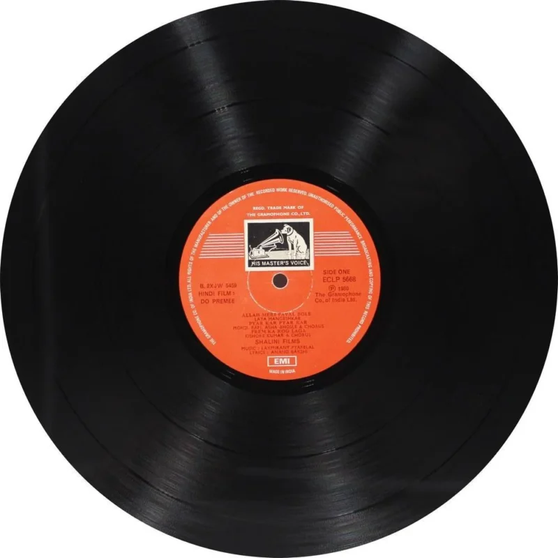 Do Premee - ECLP 5668 - (85-90%) - Cover Book Fold - Cover Reprinted - Bollywood LP Vinyl