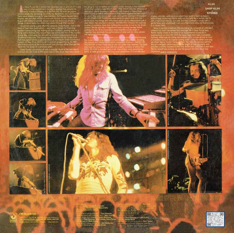 Deep Purple London - SHSP 4124 - (90-95%) - CR English LP Vinyl Record-1