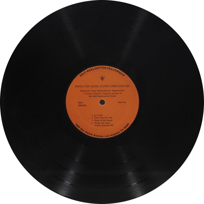 When Thy Song Flows - SRF 2201 - (90-95%) -Devotional LP Vinyl Record-2