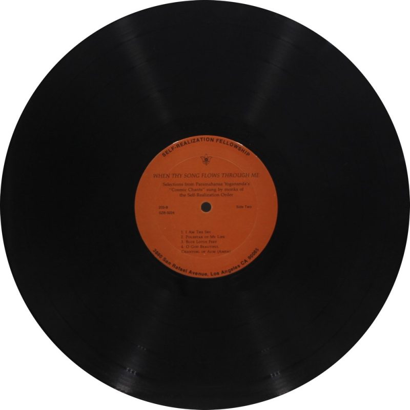When Thy Song Flows - SRF 2201 - (90-95%) -Devotional LP Vinyl Record-3