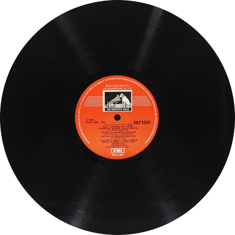Folk Music of The Punjab - ECLP 2255 - Punjabi Folk LP Vinyl Record-2