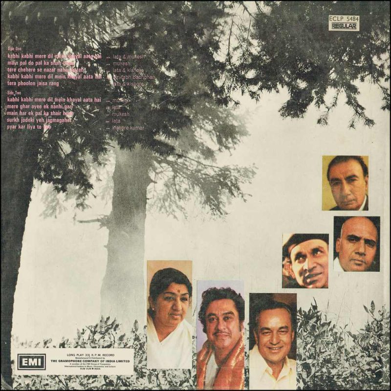 Kabhi Kabhie Bollywood LP Vinyl-1